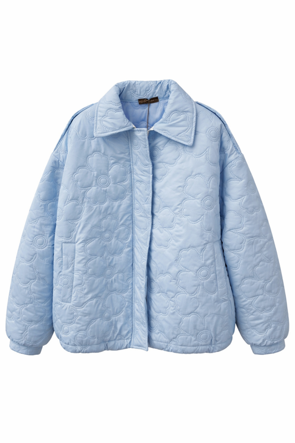 Kurtka  z motywem kwiatowym