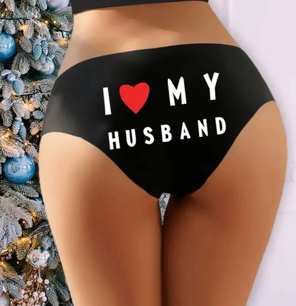 Majtki bezszwowe z napisem