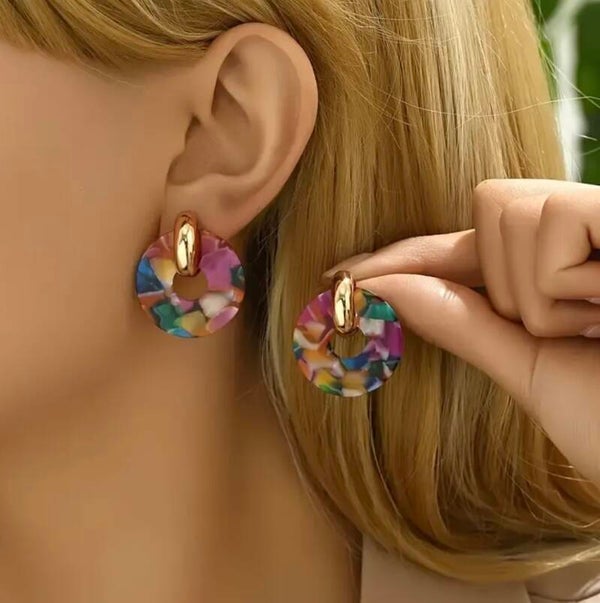Kolczyki kolorowe