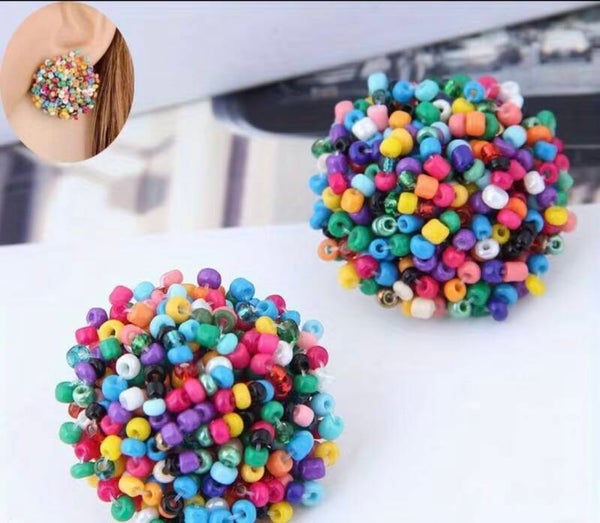 Kolczyki z koralików