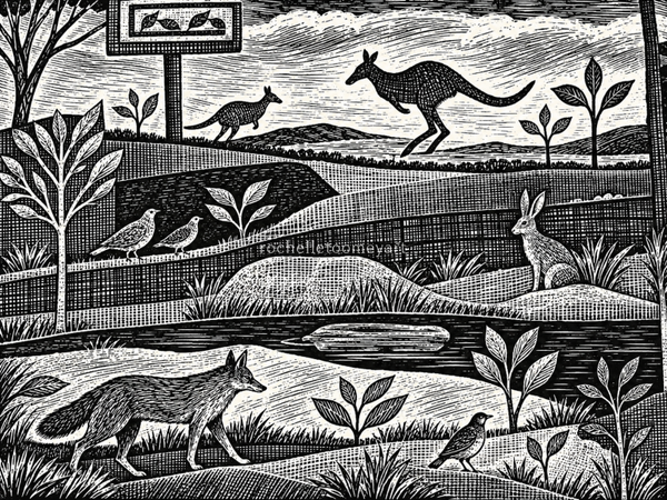 Kangaroo Crossing Limited Ed. 1 of 30
