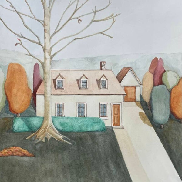Cottage in the Fall (Requires Framing)