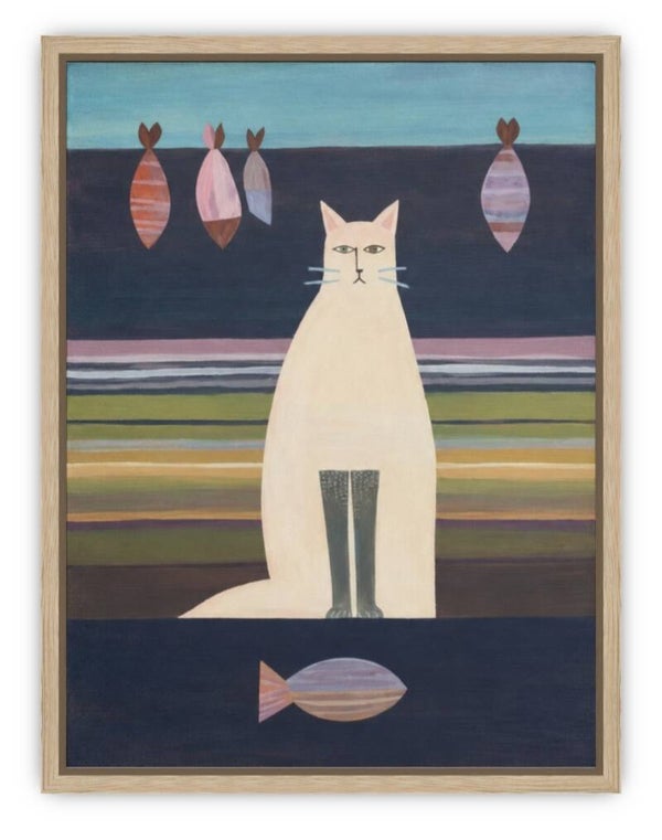 Something Fishy (Framed Canvas)