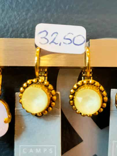 SALE Camps & Camps Dormeuses Goud Swarovski Opaal Lichtgeel
