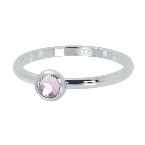 iXXXi Jewelry vulring 2mm 1 zirconia Pink Zilver