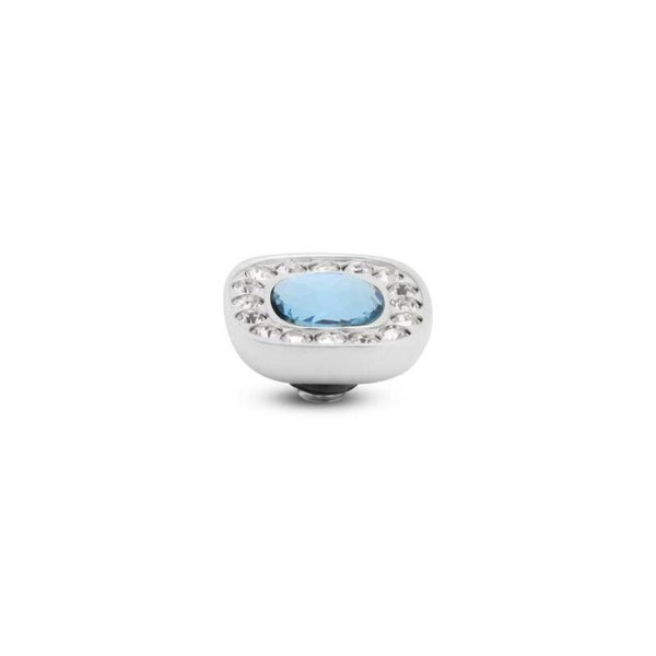 Melano Jewelry Twisted Cushion Steentje Aquamarine