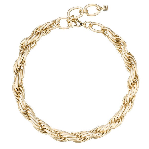 Camps & Camps Collier twisted aluminium chain necklace