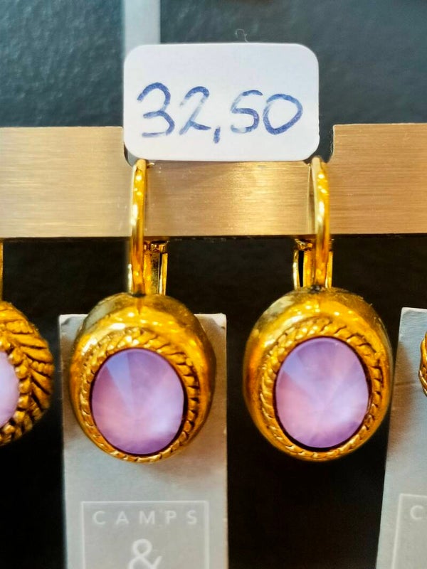 SALE Camps & Camps Dormeuses Goud Swarovski Opaal Lila