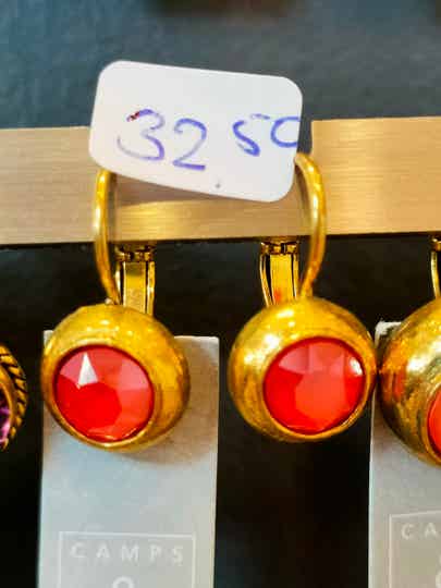 SALE Camps & Camps Dormeuses Goud Swarovski Opaal Rood