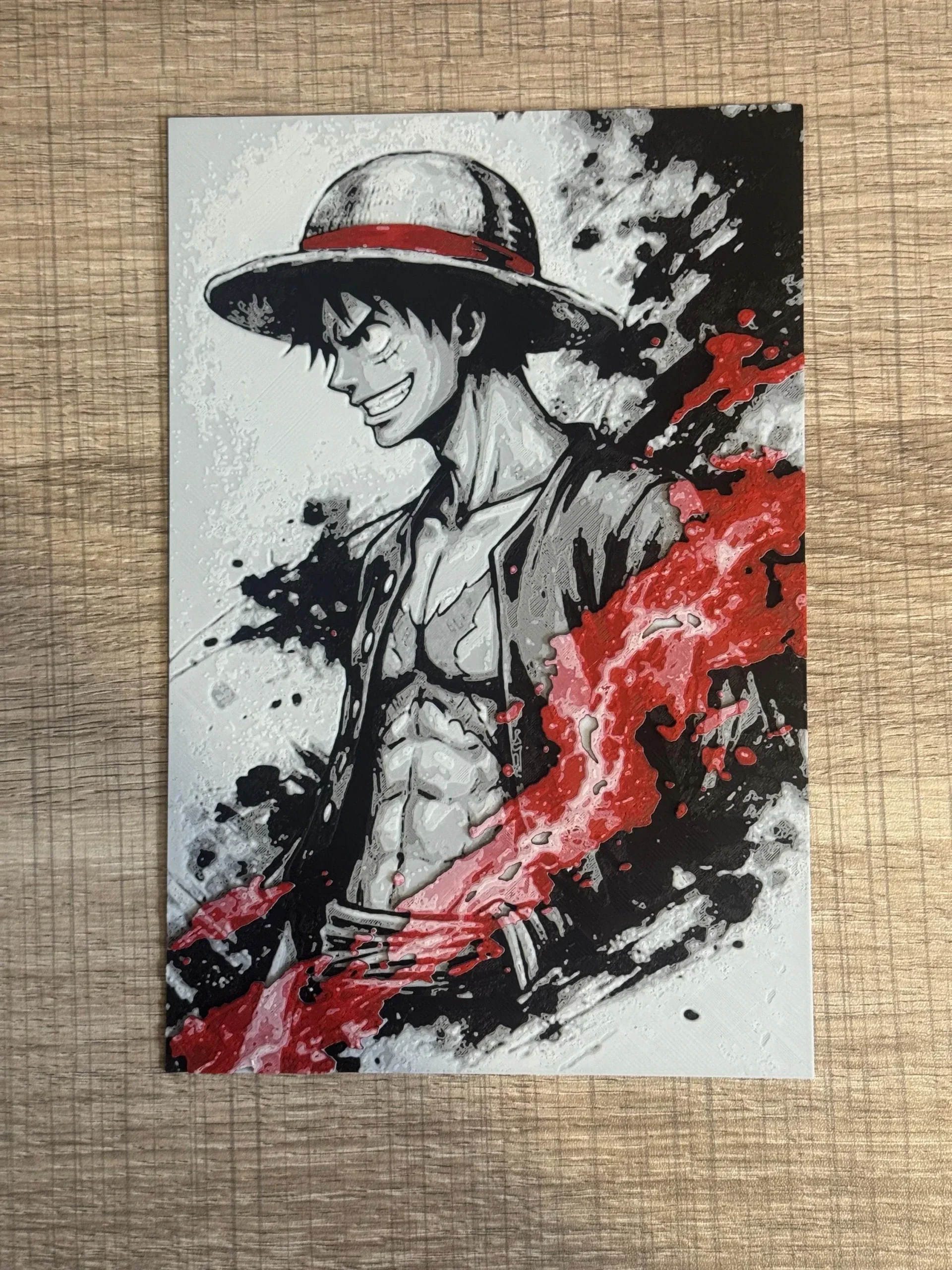 Tableau 3D Luffy