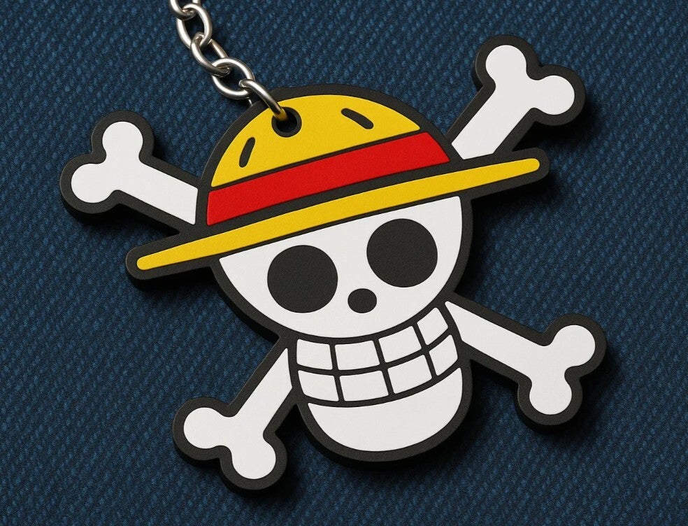 Porte-clés Pirate au Chapeau de Paille