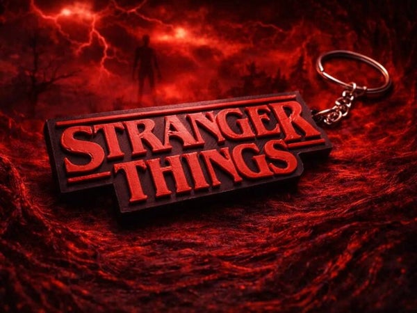 Porte-clés Stranger Things – Impression 3D Multicolore