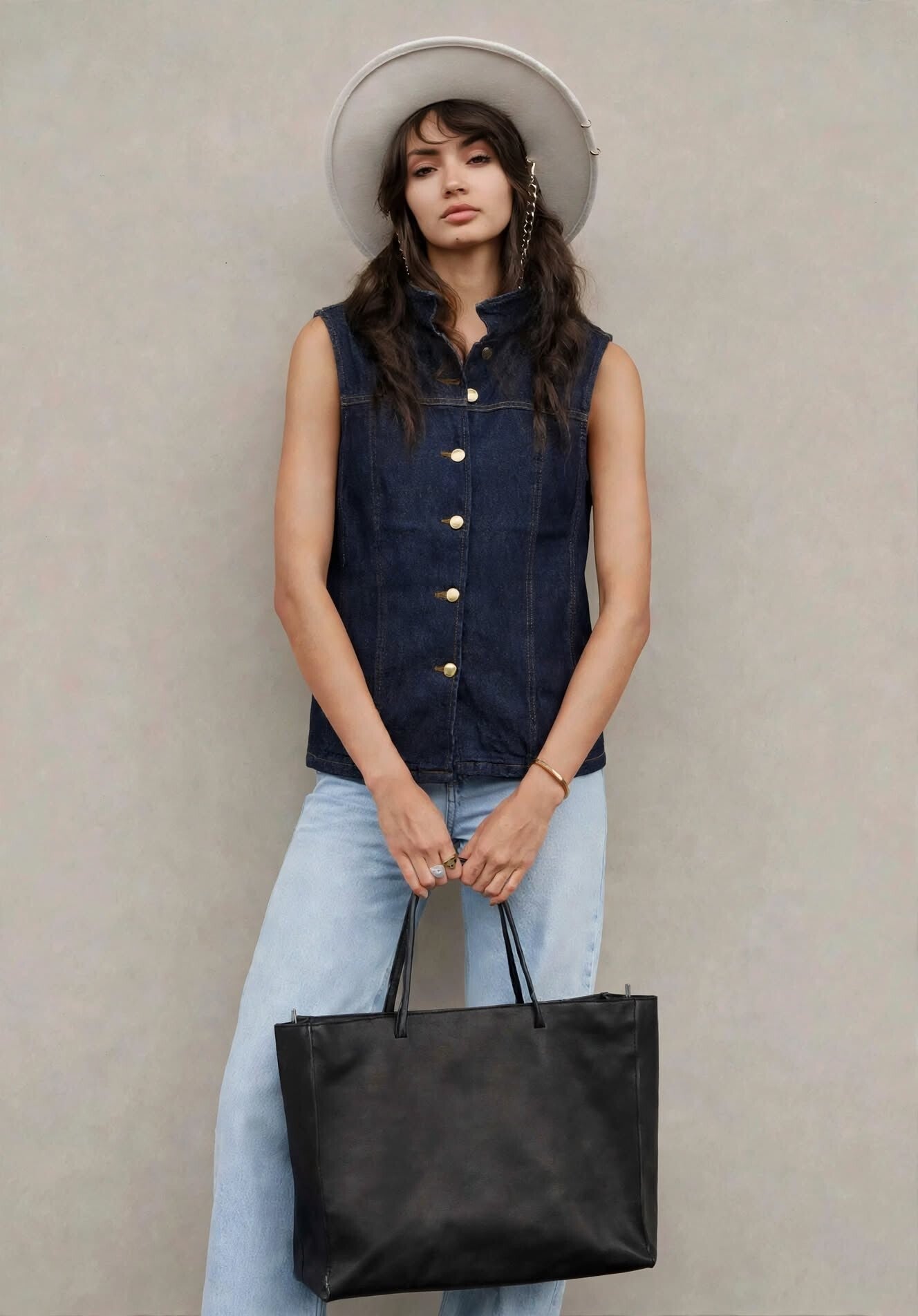 Denim Weste