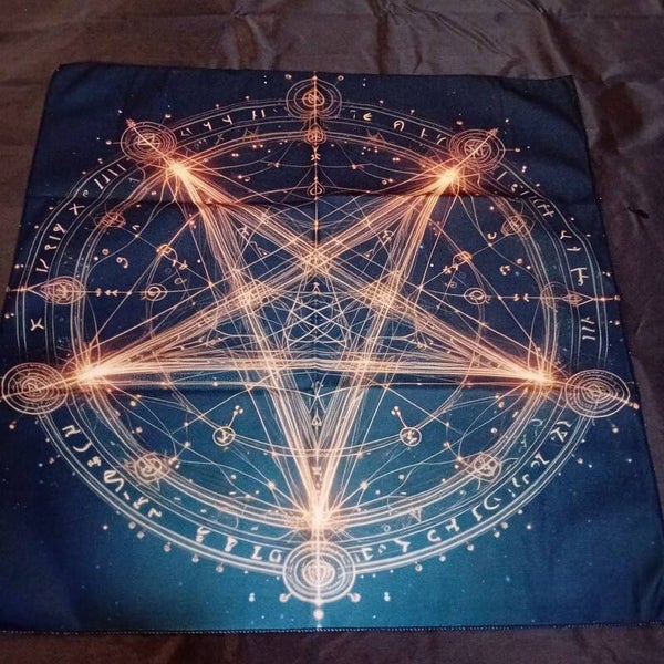 Tapis d'autel Pentacle Céleste Ton very dégradé
