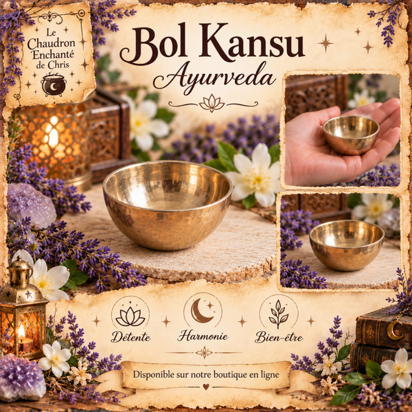 Bol Kansu Ayurveda - Cuivre & Étain - 7cm