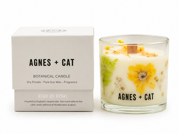 Bougie Végétale Soja  - Agnès & Cat  - Oudh de Rydal