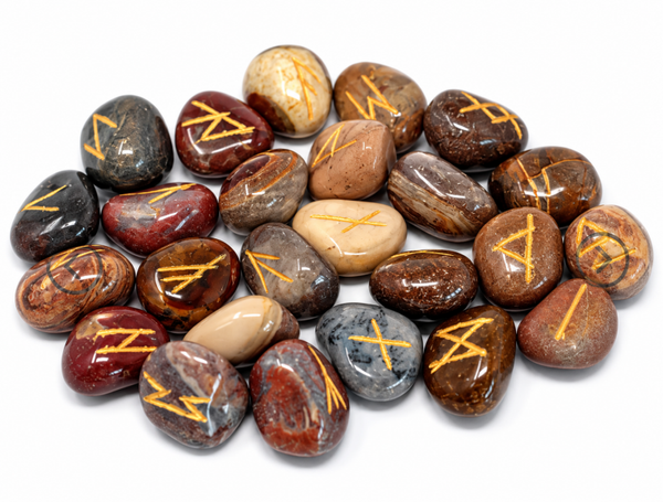 Runes en Jaspe de 25 pierres