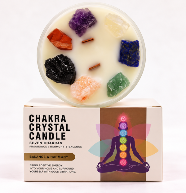 Grande Bougie des 7 Chakras