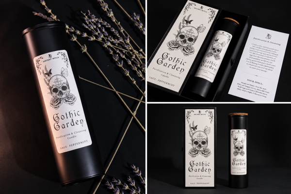 Bougie Magique Sorcière Ancestrale - Gothic Garden Sauge & Menthe Poivrée