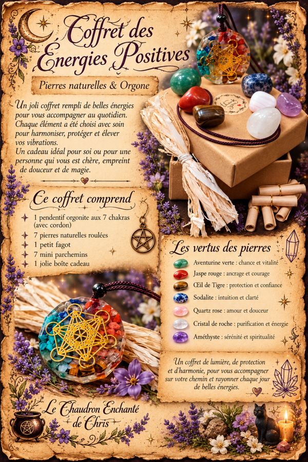 Coffret des Énergies Positives - 7 Chakras