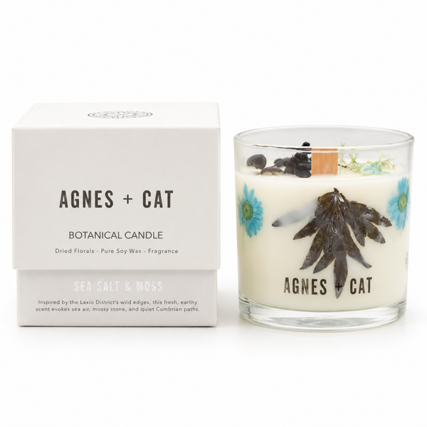 Bougie Végétale Soja - Agnès & Cat - Sel Marin & Mousse