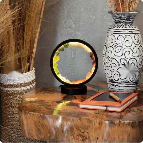 Lampe Halo en pierres naturelles 7 Chakras