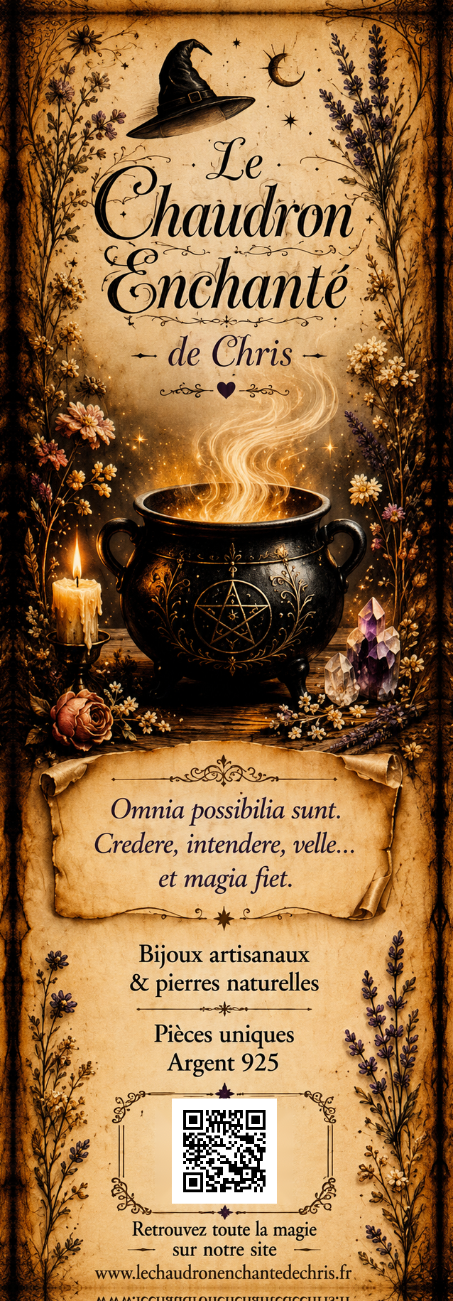 Marque-page du Chaudron Enchanté de Chris ✨