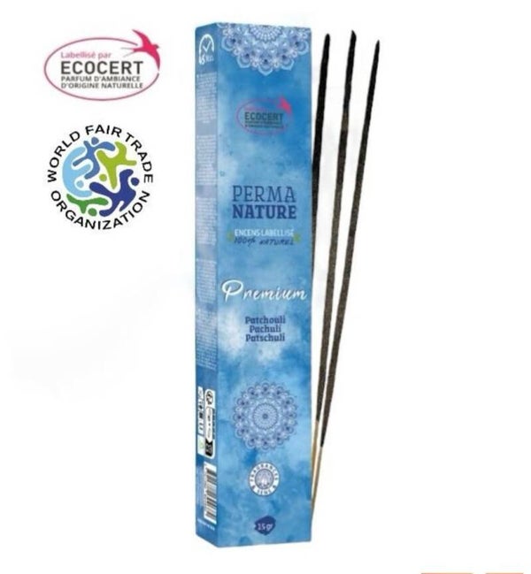 Encens Perma Nature Premium Patchouli - Ecocert & Faire Trade - 15g