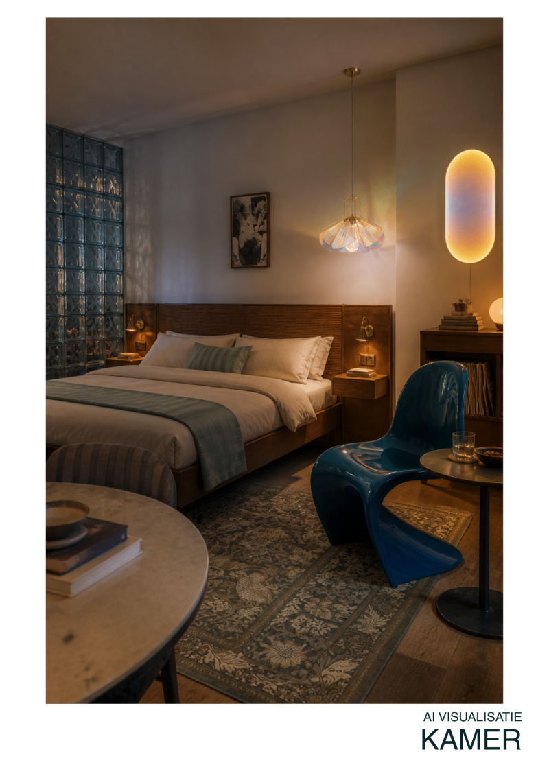 visualisatie hotelkamer