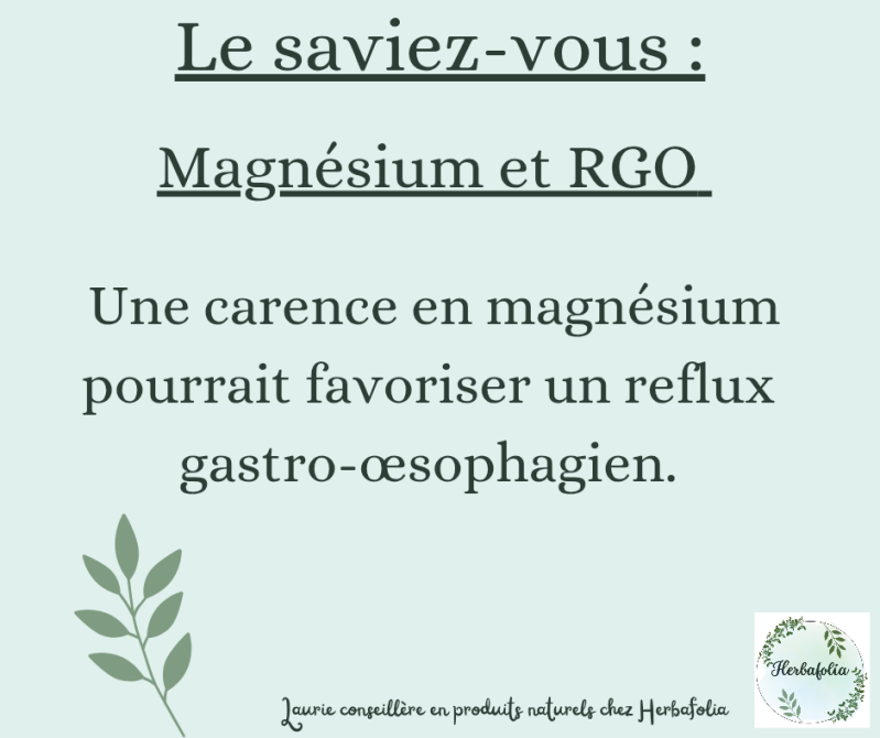 Magnésium et RGO : lien