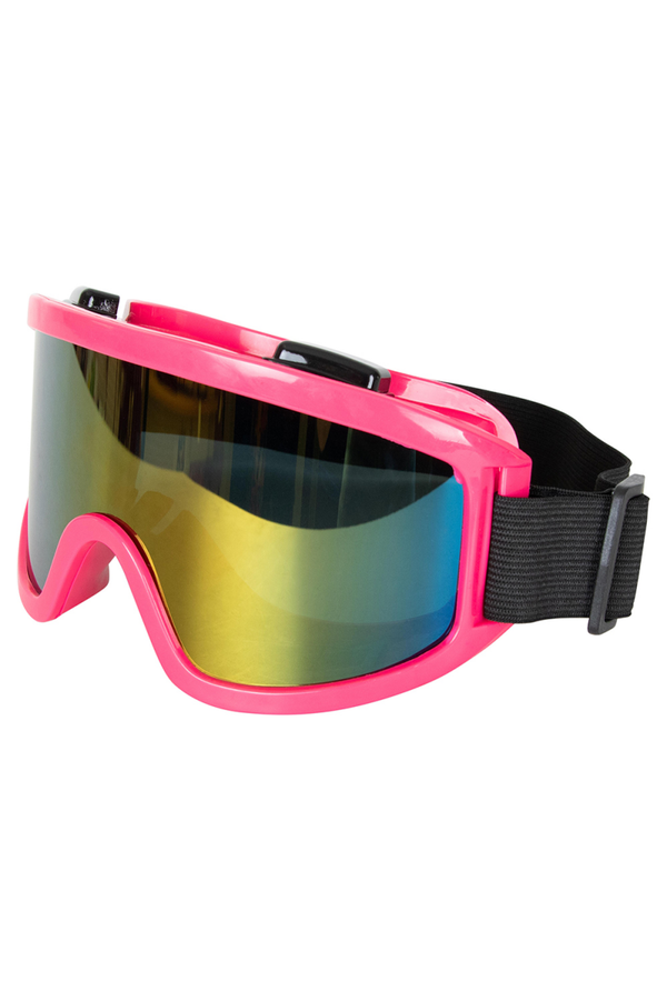 Ski bril roze volwassen