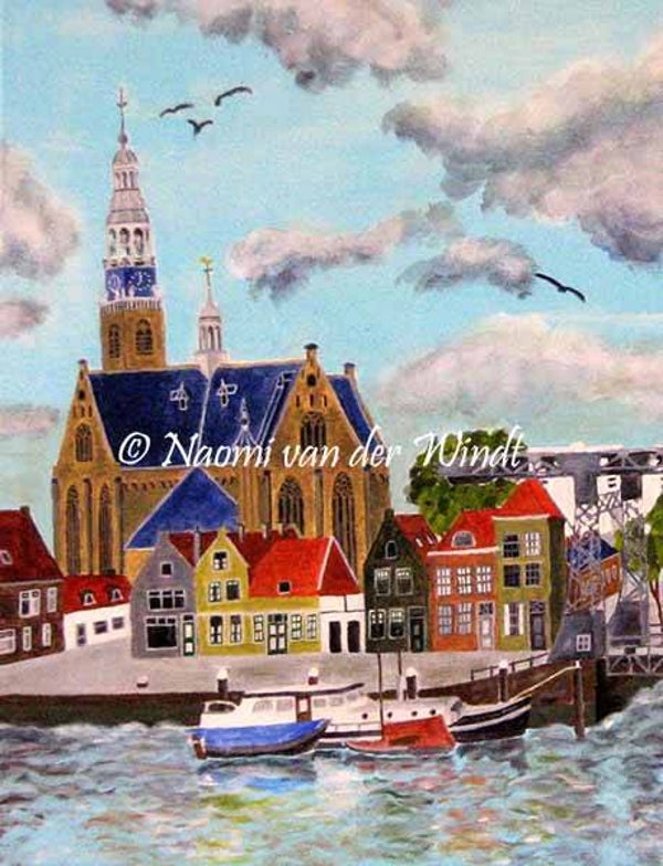 027 Haven - kunstreproductie