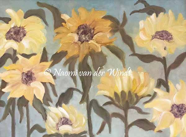 065 Zonnebloemen - kunstreproductie