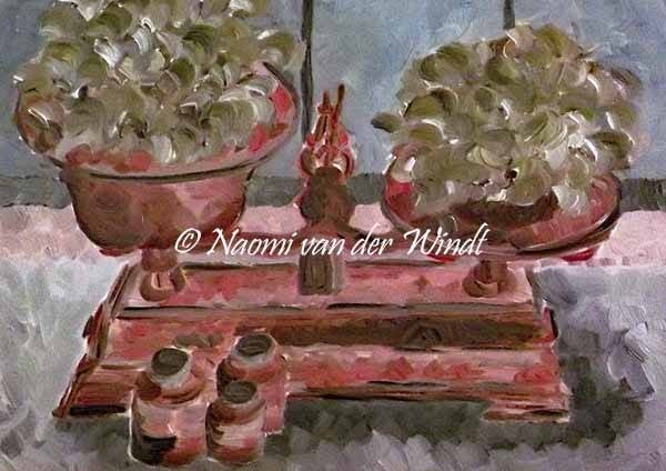 086 Weegschaal - dubbel gevouwen kunstkaart incl. envelop