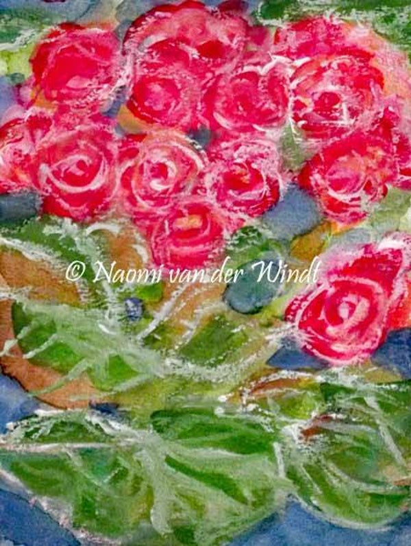 095 Fantasiebloemen - kunstreproductie