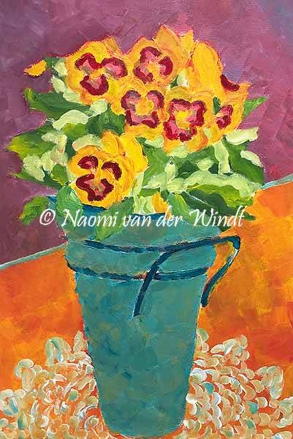 106 Viooltjes - kunstreproductie