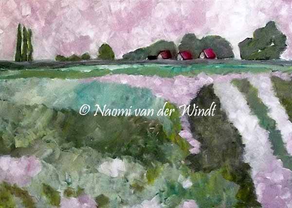 109 Avondrood - kunstreproductie