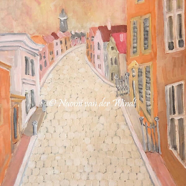 117 Middelburg - dubbel gevouwen kunstkaart incl. envelop