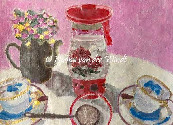 120 High tea - kunstreproductie