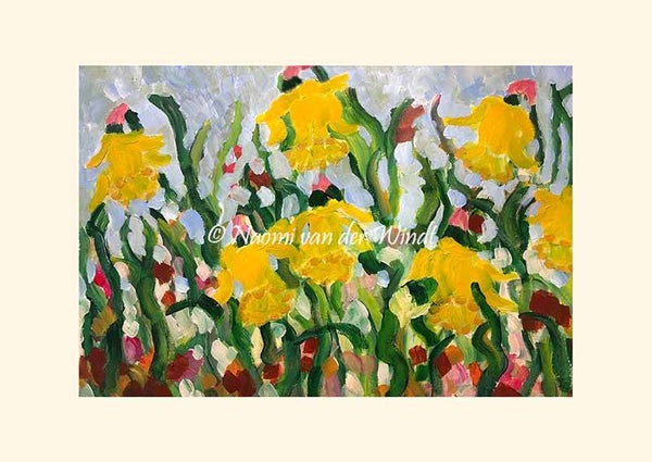152 Narcissen - op A4 of A3 papier