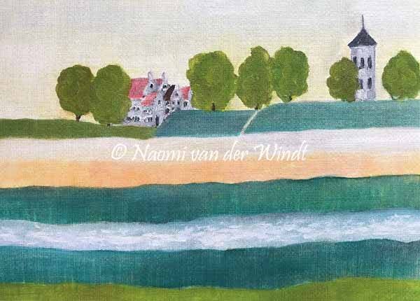 162 Vestingstad Heusden - dubbel gevouwen kunstkaart incl. envelop