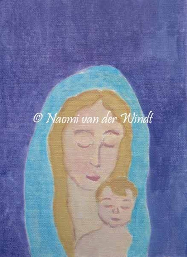 171 Moeder en kind - kunstreproductie