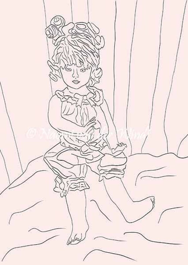 206 Pop in stoel- kunstreproductie