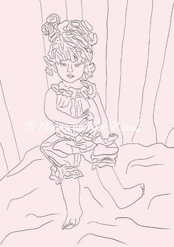 206 Pop in stoel - dubbel gevouwen kunstkaart incl. envelop