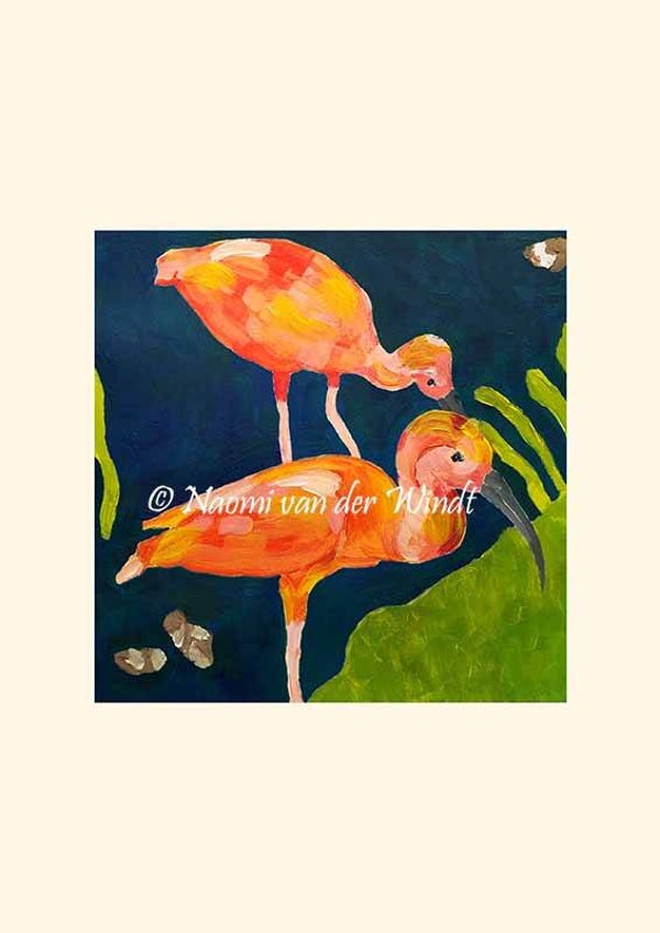 218 Tropische vogels - op A4 of A3 papier