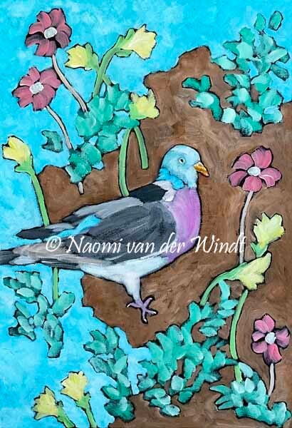 227 Duif - kunstreproductie