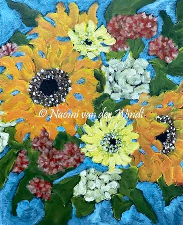 236 Bloemenvreugde - kunstreproductie