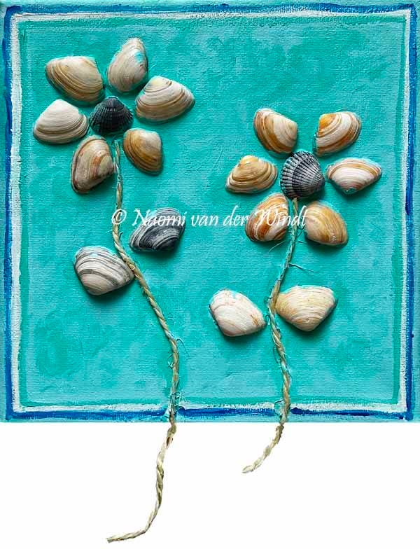 292 Schelpenbloemen - kunstreproductie