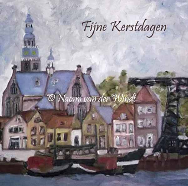 064 Groote Kerk - dubbel gevouwen kerstkaart incl. envelop