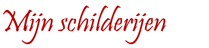 Mijn schilderijen